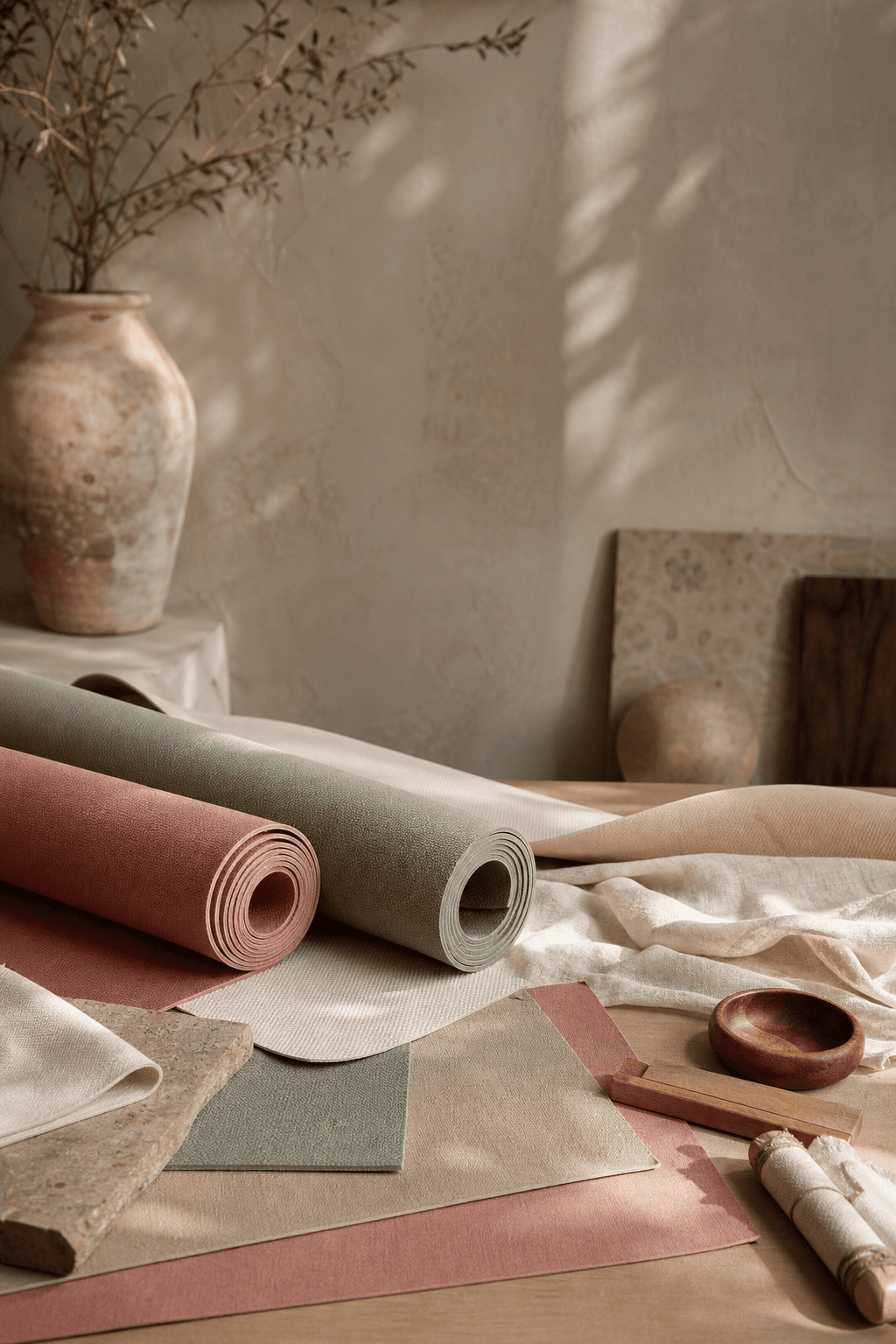 Atelier Yogaé — matières, teintes et essais